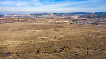 Autumn, mountains, vineyards