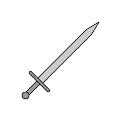 Sword sign icon.