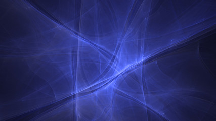 3D rendering abstract blue fractal light background