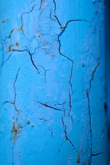 Industrial, distressed, blue, paint, antique, marine, steel, background, peeling, cracked.