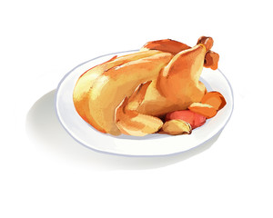 Roast chicken, roast duck, roast goose, barbecue, fried chicken, turkey, chicken, delicious, Texas grilled chicken, roast chicken, white cut chicken, cuisine, dishes, delicious, delicious, dining, ill