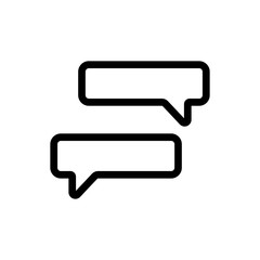correspondence icon vector. A thin line sign. Isolated contour symbol illustration
