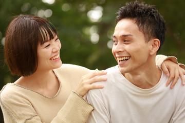 笑顔のカップル