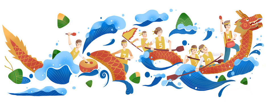 Dragon Boat Race, Dragon Boat Festival, Dragon Boat Festival, Dragon Boat, Customs, Folklore, Dragon Boat Competition, Customs, Culture, Boating, Sports, Tradition, Dragon Boat Festival, Zongzi, Baozi