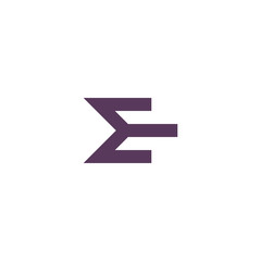 Logo E Letter Monogram Design, Simple Icon Initial E.