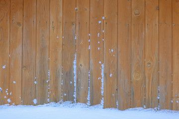 Old Wood texture with snow