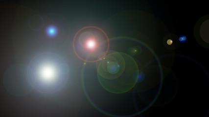 flash light lens flare abstract