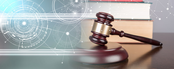 Law concept; panoramic banner