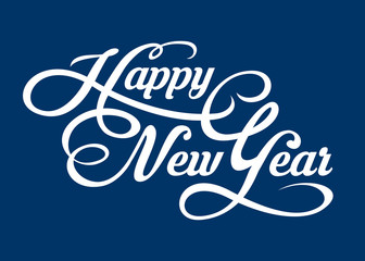 Happy New Year text