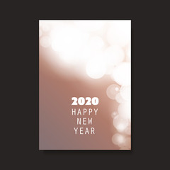 Best Wishes - New Year Flyer, Card or Background Vector Design - 2020