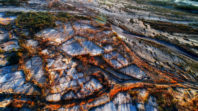 Arial Shot From Farm Land In Iran