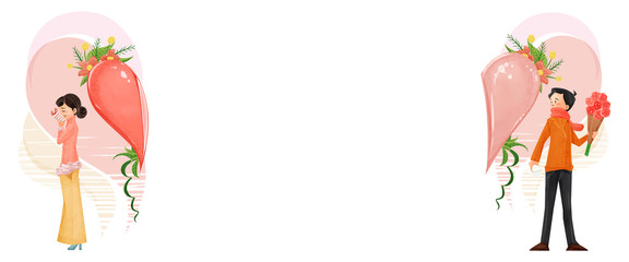 バレンタインデーのカップル