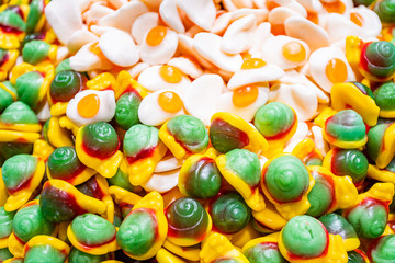Fototapeta na wymiar Sweets Background. Mixed Candy. candy background