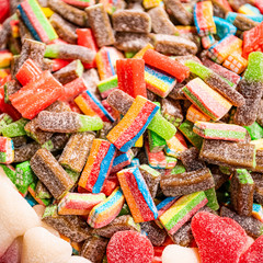 Sweets Background. Mixed Candy. candy background