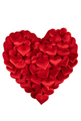 Obraz na płótnie Canvas Valentines day hearts on white
