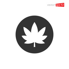 Cannabis Leaf Icon Design Vector