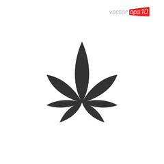 Cannabis Leaf Icon Design Vector
