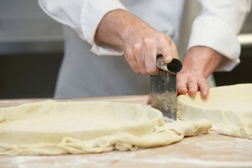 Chef Cutting Dough