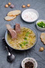 Pearl barley soup