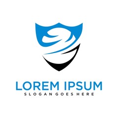 Obraz premium Global Security Logo Design Template