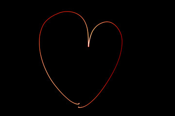long exposure heart