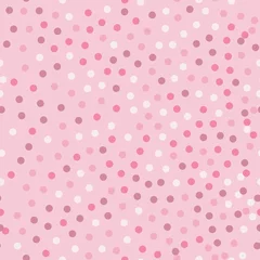 Cercles muraux Polka dot Nuances d& 39 ombre de modèle sans couture en pointillé rose de rose