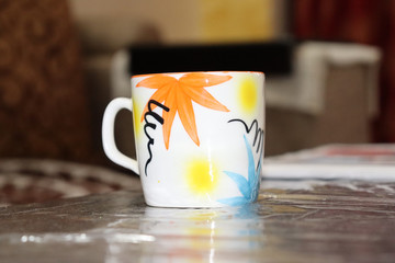 A beautiful ceramic mug