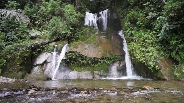 Taman Eden Waterfall in Parapat - Lake Toba, Indonesia