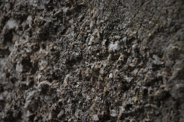 A wall of stone and cement