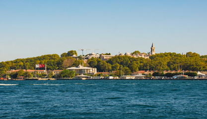 The Sultanahmet waterfront seen from Karakoy in Beyoglu, Istanbul