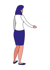Isolated avatar woman vector design