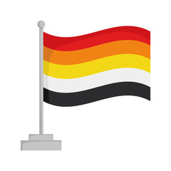 Lithsexual pride flag isolated on white background Vector Illustration