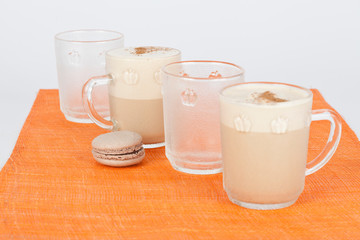 Set of mugs; photo in neutral background