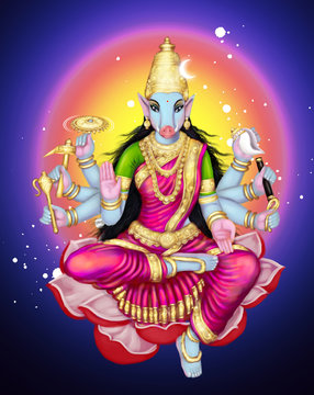  Boar faced Goddess Varahi amman 