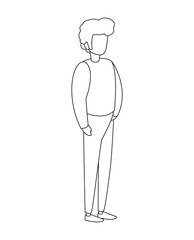 Isolated avatar man vector design