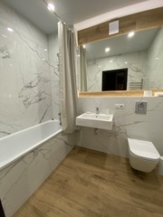 interior of modern bathroom