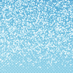 Fototapeta na wymiar Amazing falling snow Christmas background. Subtle 