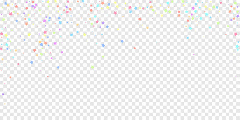 Festive confetti. Celebration stars. Colorful star