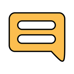 Isolated communication bubble icon vector design