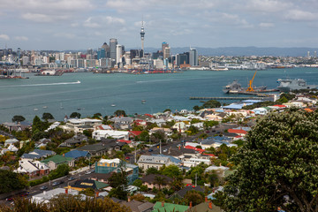 Auckland New Zealand. View from Devonport. Skyline