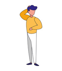 Isolated avatar man vector design