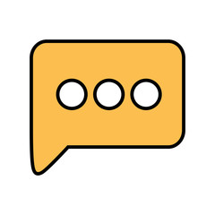 Isolated communication bubble icon vector design