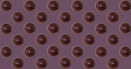 Tiled grapefruit slice pattern and background