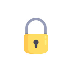 Padlock icon. Concept of secure and encryption. Vector illustration.