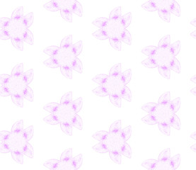 Violet purple retro seamless pattern. Hand drawn w