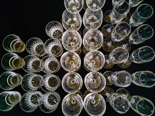 Lots of wine glasses