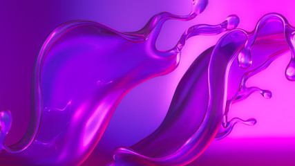 Abstract colorful background. 3d illustration, 3d rendering.