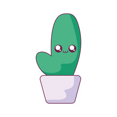 Kawaii cactus cartoon vector design