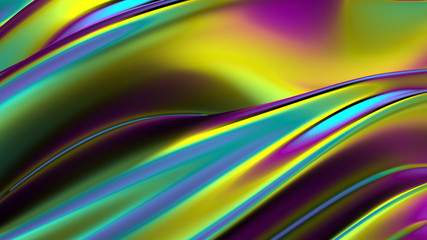 Beautiful luxury elegant backdrop with silk fabric drapery. 3d illustration, 3d rendering.