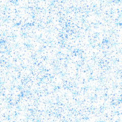 Hand Drawn blue Snowflakes Christmas Seamless Patt